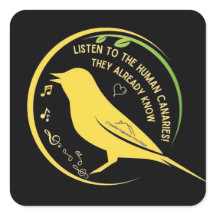 Höre den Human Canaries Sticker