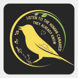 Höre den Human Canaries Sticker