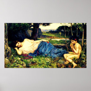 Hören auf seine süße Pipings (1911)~ Fine Art Poster