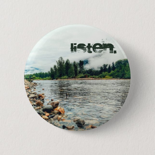 "Hören" Button (Vorderseite)