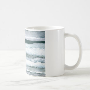 Hören der Wellen-Abbruchs-Ozean-Seekunst-Geschenke Tasse