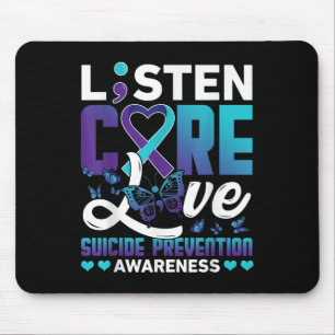 Hören Pflege Liebe Suizidpräventions-Bewusstseinst Mousepad