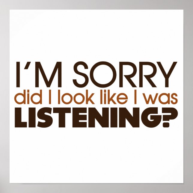 Hören Poster (Vorne)