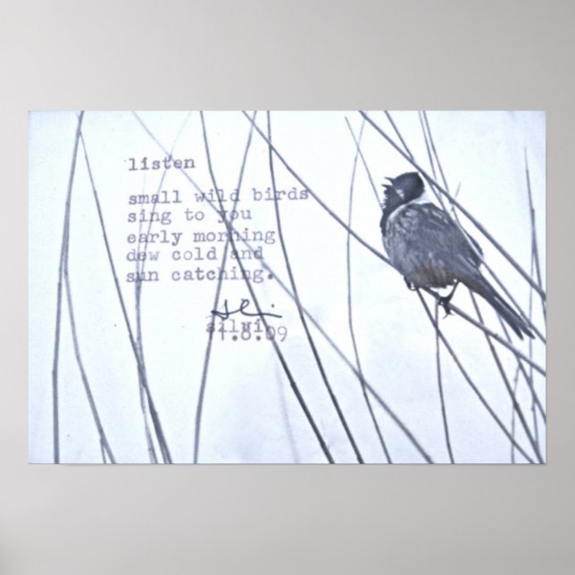 "hören" poster (Vorne)