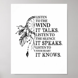 Hören Sie auf Ihr Herz, es kennt die amerikanische Poster