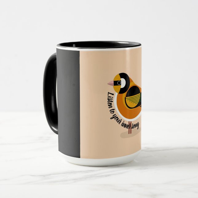 Hören Sie auf Ihre innere Song-Bird-Tasse Tasse (Vorderseite Links)