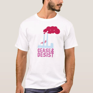 Hören Sie auf u. hören Sie Verschmutzung auf T-Shirt