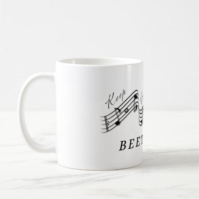 Hören Sie Beethoven Best Classic Music Composer Kaffeetasse (Links)
