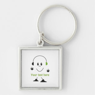 Hören Sie die Musik Keychain Schlüsselanhänger