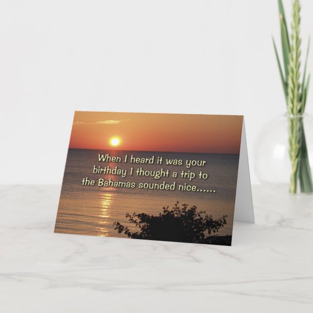 Hören Sie, es war Ihr Geburtstag Karte (Vorderseite)