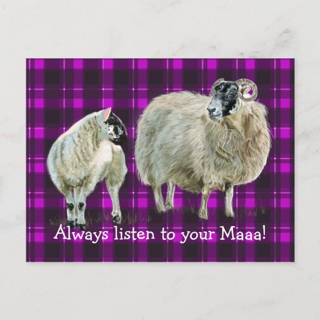 Hören Sie immer auf Ihren Maaa! Postkarte (Vorderseite)