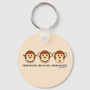 Hören Sie keine Übel-Affen Schlüsselanhänger
