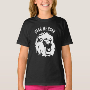 Hören Sie mir, wie das Löwengesicht T-Shirt