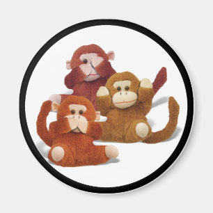 Hören Sie Nein...Sprich Nein... Sehen Sie kein Übe Magnet