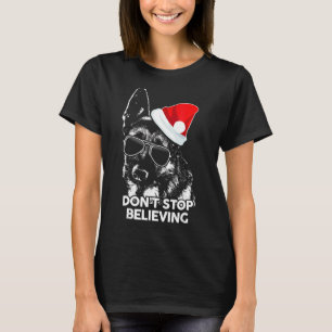 Hören Sie nicht auf, dem deutschen Hirten Weihnach T-Shirt