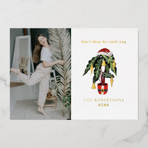 Hören Sie nicht auf, sich die Weihnachtsfoil der P Folieneinladung