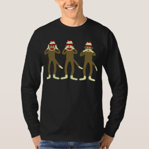 Hören Sie, sehen Sie, sprechen Sie keine T-Shirt