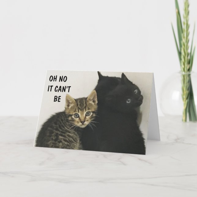 HÖREN SIE "SIE" WERDEN "60" MEOW!! KARTE (Vorderseite)