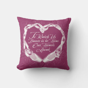 Hören Sie unser Ballet Hearts Throw Kissen
