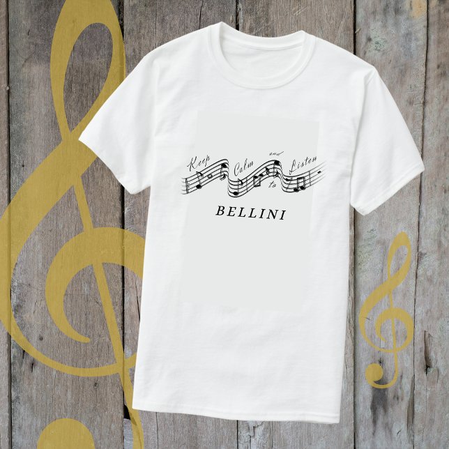 Hören Sie Vincenzo Bellini Klassiker T-Shirt (Von Creator hochgeladen)