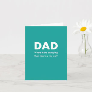 Hören Sie, wie Sie Vater Misophonia Card kauen Karte