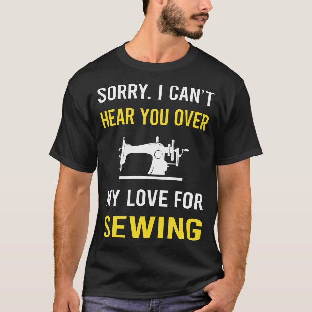 Hören Sie zu nähen T-Shirt (Vorderseite)