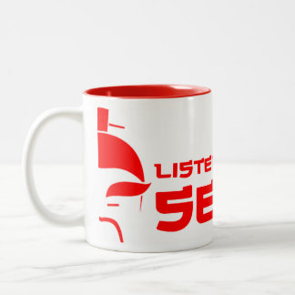 Hören Sie zu Sensei (weiß/Rot) Tasse