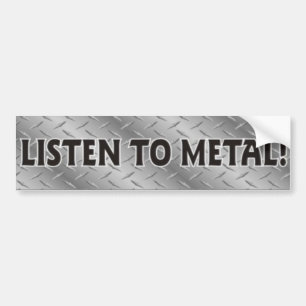 Hören Sie zum Metall, Schwermetallmusik-Aufkleber Autoaufkleber