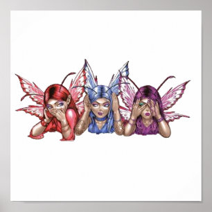 Hören, sprechen, sehen Sie kein Übel Poster