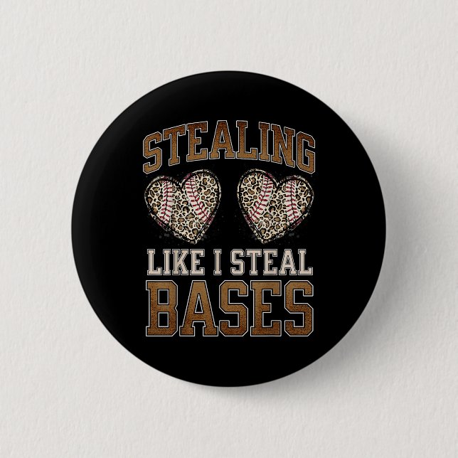 Hören stehlen, als ob ich die Baseball-Werte stehl Button (Vorderseite)