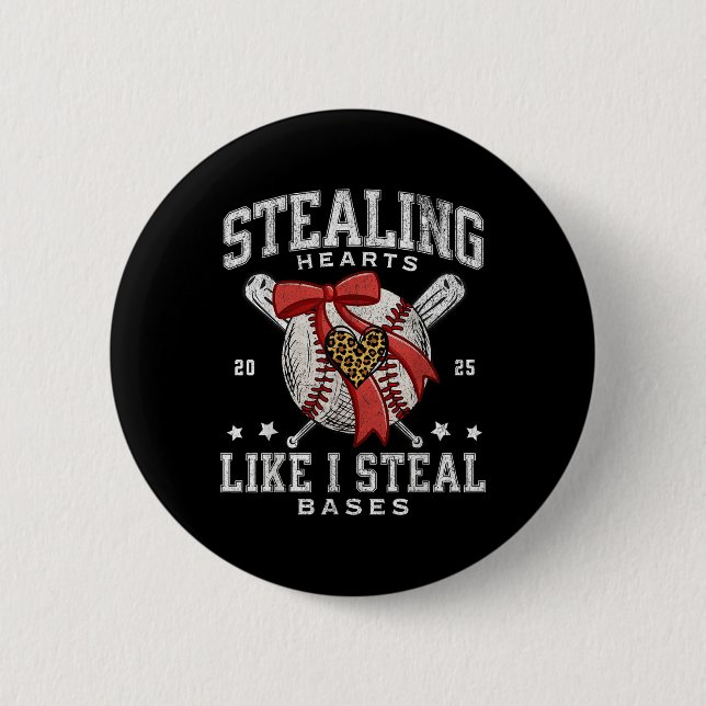 Hören stehlen, als ob ich die Baseball-Werte stehl Button (Vorderseite)