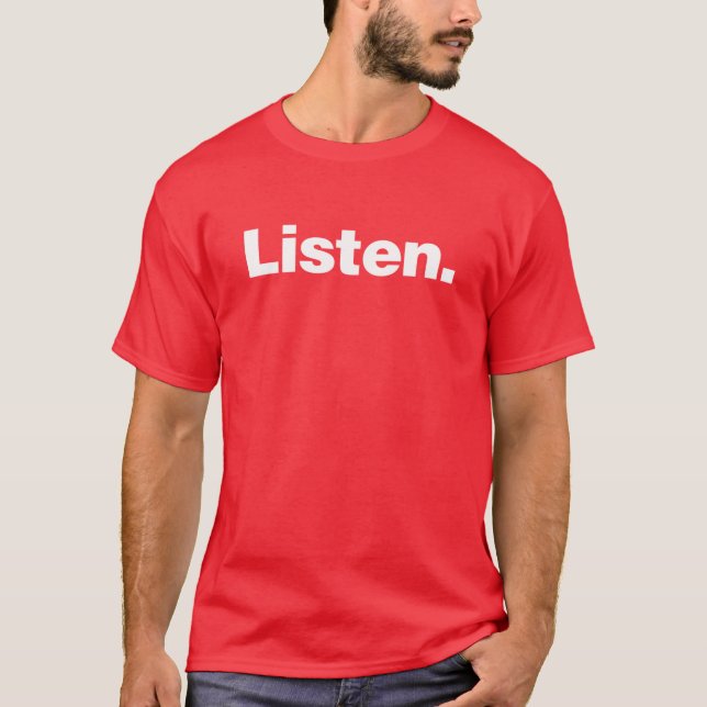 Hören T-Shirt (Vorderseite)