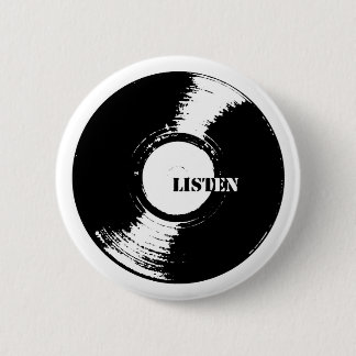 Hören Vinylknopf Button
