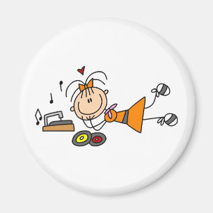 Hören zum Rekordspieler-Magneten Magnet