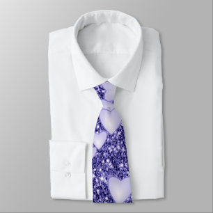 Hörer auf Funkeln, Glitzer, blau Krawatte