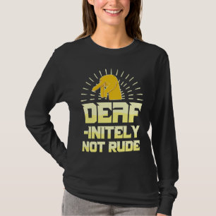 Hörgerät Taub Stolz ASL-Handzeichensprache Gehörlo T-Shirt