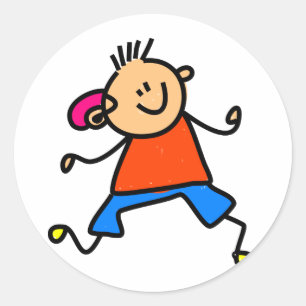 Hörgerätekid Runder Aufkleber