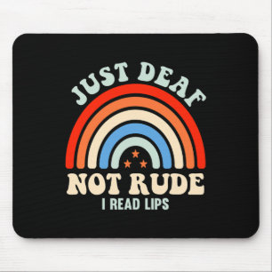 Hörgeschädigte Gehörlose Asl Gebärdensprache Nur G Mousepad