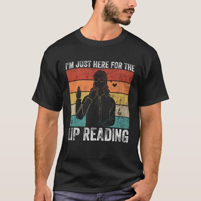 Hörhilfe und Gebärdensprache T-Shirt (Vorderseite)