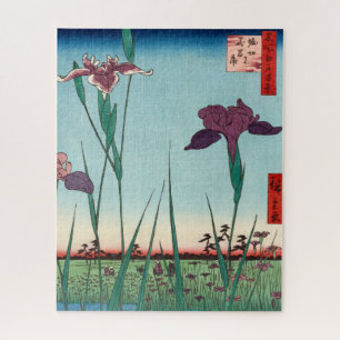 Horikiri Iris Garden von Utagawa Hiroshige Puzzle
