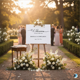 Horizental Minimalistisch Elegante Script Wedding  Poster