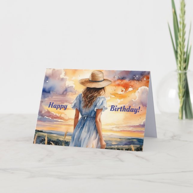 HORIZON BIRTHDAY CARD DANKESKARTE (Vorderseite)