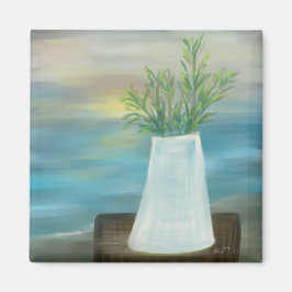 Horizon Glow Bouquet Originale Kunst Magnet