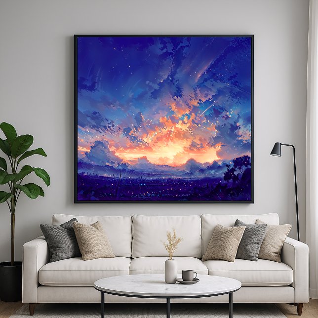 Horizon Glow - Illustration Style Atmospheric Art Poster (Von Creator hochgeladen)