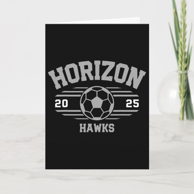 Horizon Hawks Fußballrechnung 2025  Karte (Vorderseite)