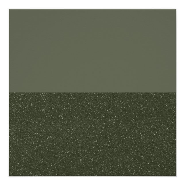 Horizon Noise Moss Green Poster - Anpassbar (Vorderseite)