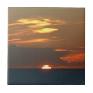 Horizon Sunset farbenfrohe Seascape-Fotografie Fliese