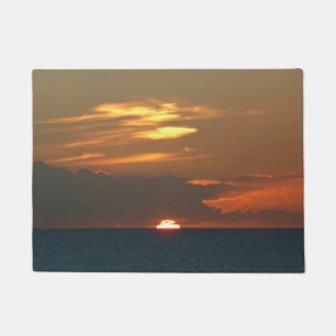 Horizon Sunset farbenfrohe Seascape-Fotografie Fußmatte
