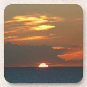 Horizon Sunset farbenfrohe Seascape-Fotografie Getränkeuntersetzer