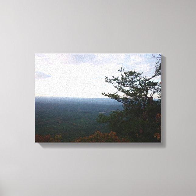 Horizont vom Mount Cheaha im Herbst Lavas Print Leinwanddruck (Vorderseite)